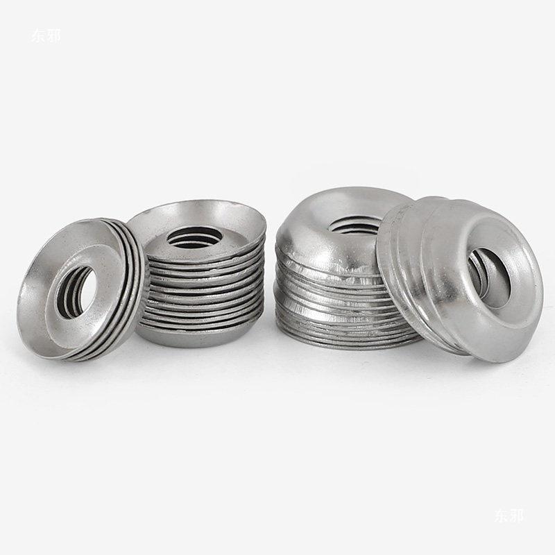 304 Stainless Steel Concave-Convex Decorative Washer for 6# 8# 10# 12# Sizes