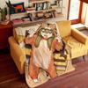 Anime M-My S-Senpai I-Is A-Annoying Throw Flannel Cozy Print Blanket, Portable, Durable Machine Washable Cute Cool