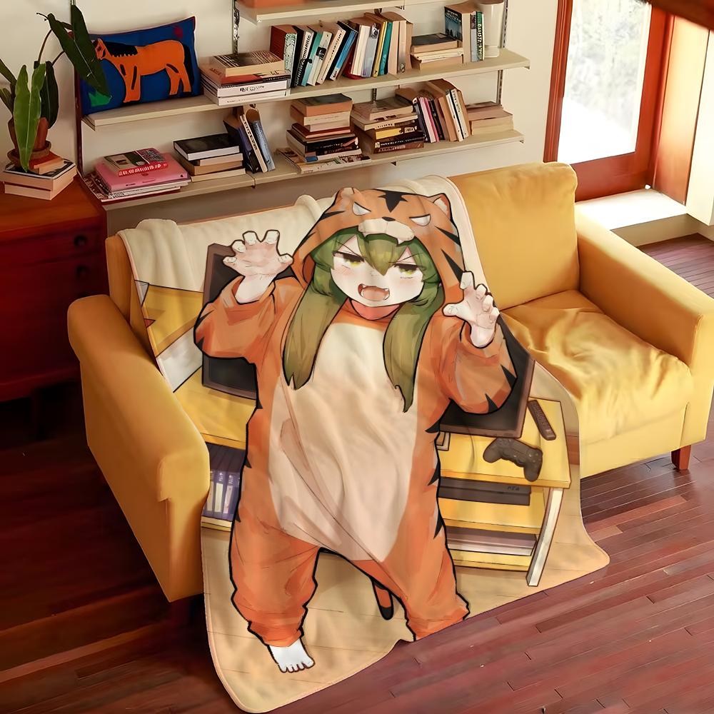 Anime M-My S-Senpai I-Is A-Annoying Throw Flannel Cozy Print Blanket, Portable, Durable Machine Washable Cute Cool