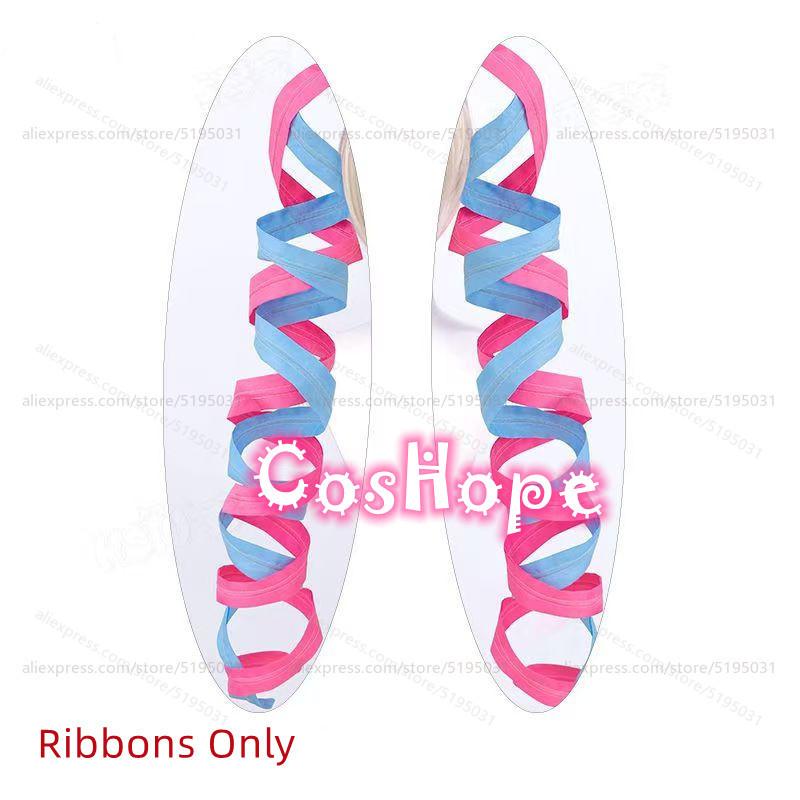 Perruque Cosplay Kangel 110cm Longue Rose Bleu Mélangé Perruque Anime Résistante à la Chaleur Perruques Synthétiques pour Halloween Carnaval Fête Costume One Size pink
