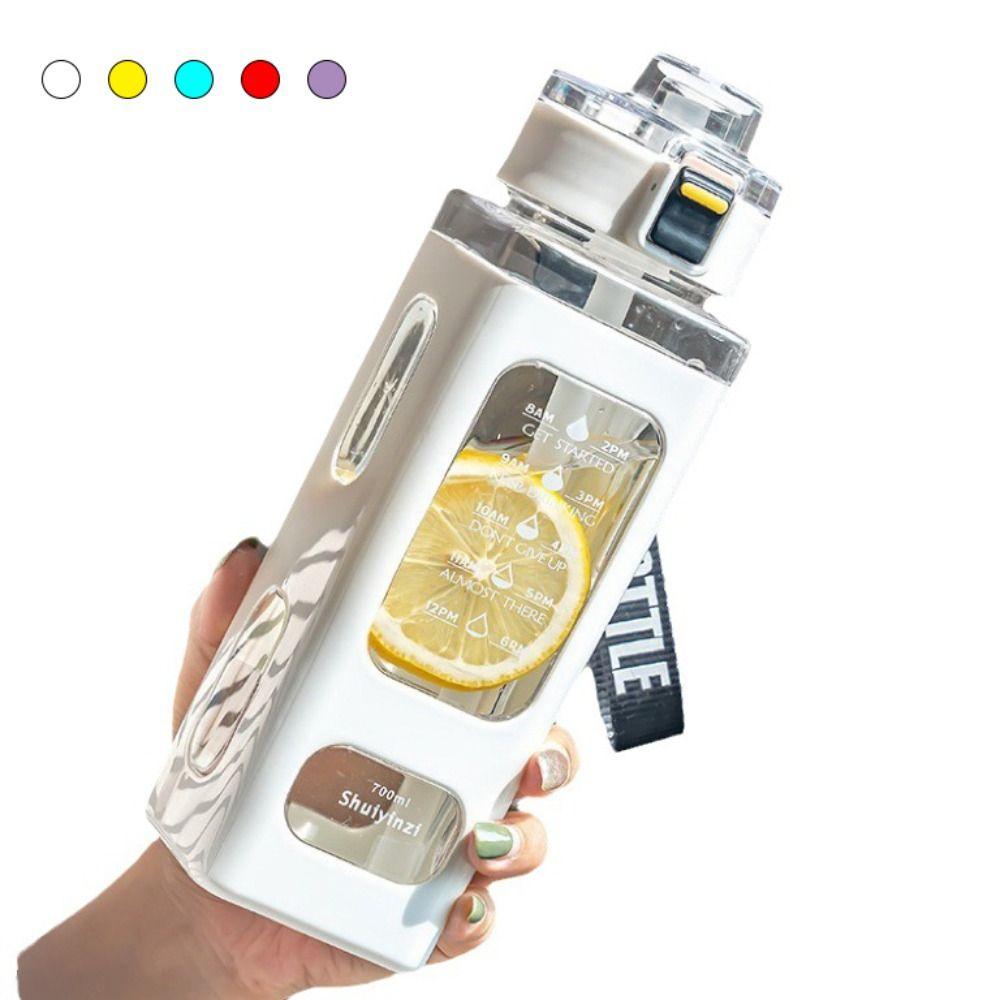 Anti-Fall Design Sports Water Bottle High-capacity Water Bottle Ins Style Plastic Cups