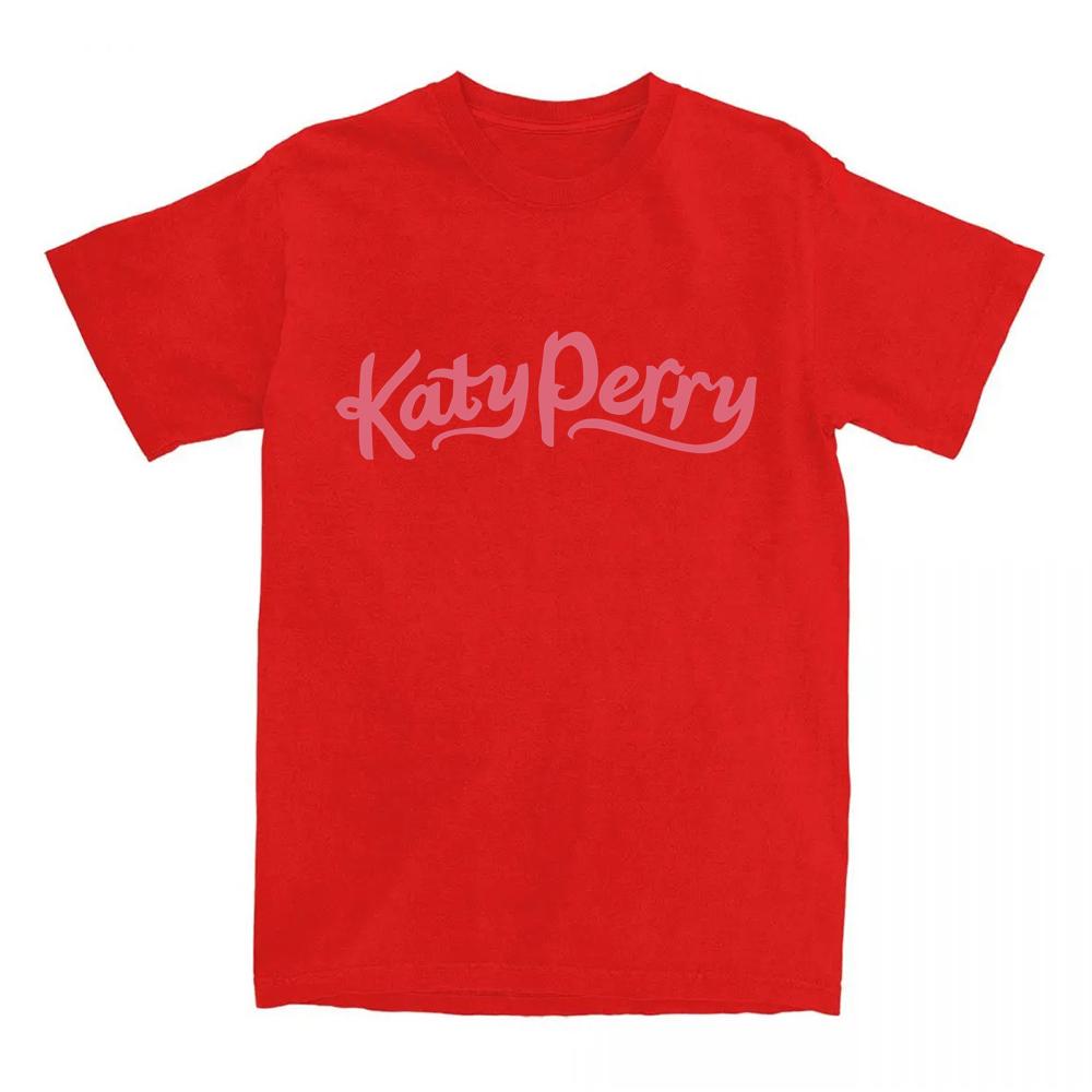 

Katyperryy T-shirt Short Sleeve for Summer Casual Clothing Roupas Femininas Cotton Comfortable Tees Round Neck Unisex Tops XS красный