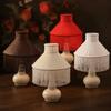 20CM 25CM 30CM Tassels E27 Lampshade European-style Retro Lampshade Fabric Lampshade  Table Lamp