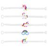 10Pcs Unicorn Party Bracelets Decoration Rubber Bangle Girl Unicorn Birthday Party Supplies Kids Christmas Gifts Toy Baby Shower