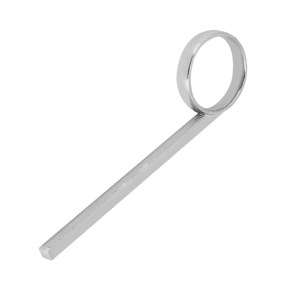 2PCS Metal Trumpet Slide Finger Ring Silver Metal Finger Pull Slide For Trumpet