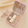 Portable Mini Jewelry Storage Box Travel Organizer Jewelry Case Leather Storage Earrings Necklace Ring Jewelry Organizer Display