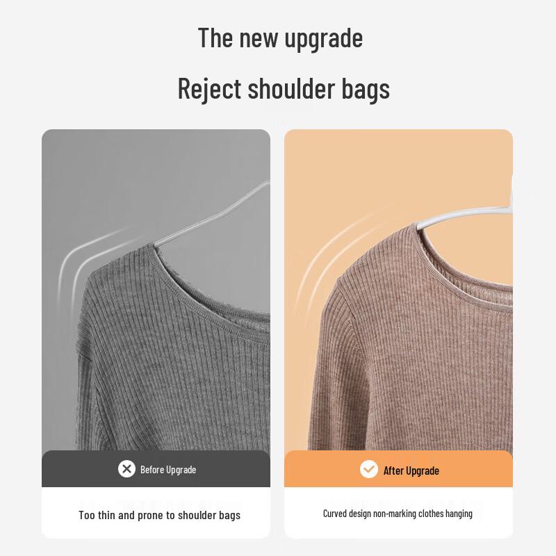 Thickened Anti-Slip Dipped Clothes Hangers for Adults