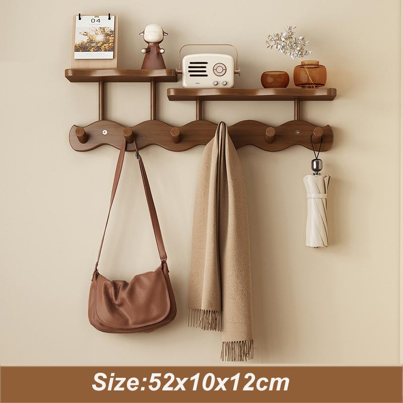 Wand-Schlüsselhalter mit Ablage, Wandmontierter Schlüssel- und Briefhalter mit 8 Haken, Eingangsbereich Schlüsselhalter, Garderobe mit Briefhalter für Wohnzimmer, Schlafzimmer
