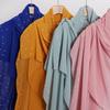 Pearl Chiffon Scarf With Ceramic Diamond Long Shawl For Women