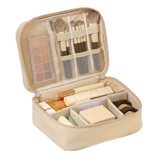 Reise-Kulturtasche für Damen Groß Wasserdicht Oxford-Gewebe Kosmetik-Organizer-Tasche mit Griff