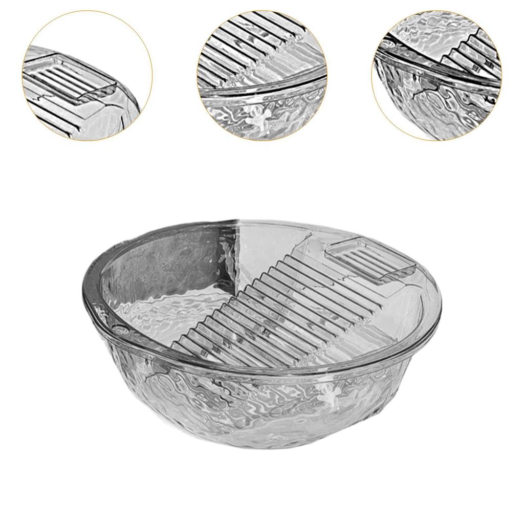 Washboard Basin with Integrated Washboard Thicken Laundry Basin Scrubbing Board for Laundry Dorm Small Delicate Articles Home