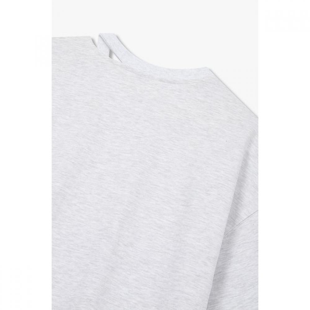 Studio Tomboy Oversized Split Detail Tee  9106222215 