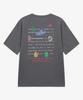 Noseupeiseu Nt7Us68C Men'S Wordline Ex Short Sleeve T-Shirt Smoke Gray