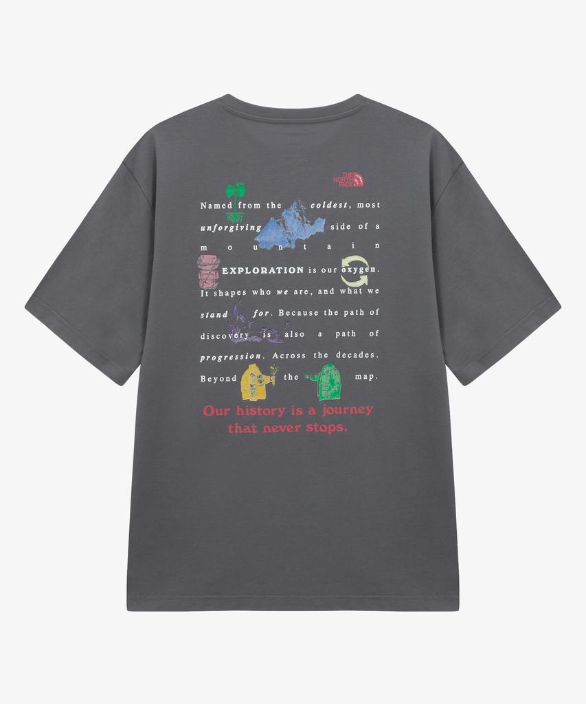 Noseupeiseu Nt7Us68C Men'S Wordline Ex Short Sleeve T-Shirt Smoke Gray