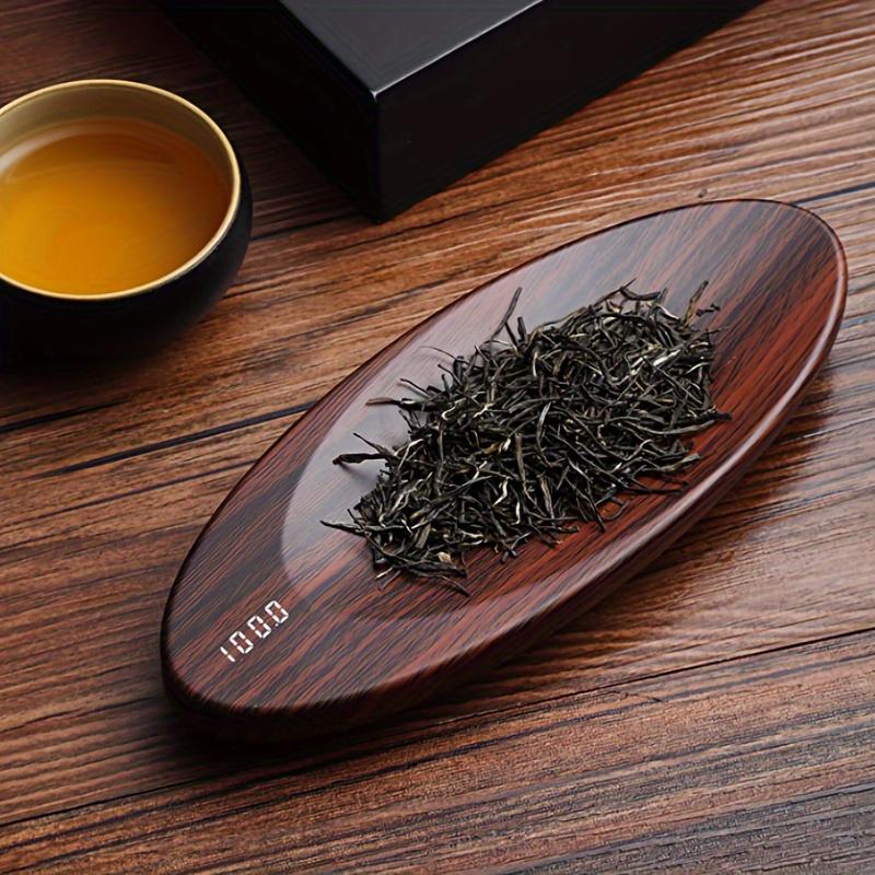 

Compact High Precision Kitchen Scale USB Rechargeable, Wooden Textured Oval Design, Ideal for Cooking Baking Digital Food Prep Weighing in Grams білий