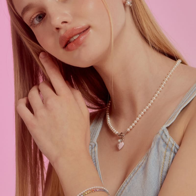 TATIANA (SET) Pearl and Rainbow jewel Bracelet SE0160