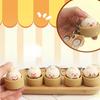 Stress Relief Bun Clicker Mini Steamed Bun Keychain Decompression Squeeze Pendant for Work Study Travel