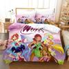 Winx Sleep Bedding Collection Single Size Size Single Size Full Queen Size King Size Size Bed Collection Aldult Girl Bedroom Duvetcover Sets 3D