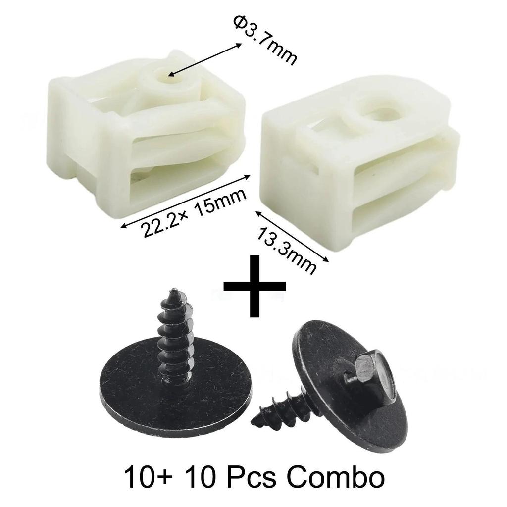 BMW Front Fender Liner Clip & Hex Bolt Kit 07147311312