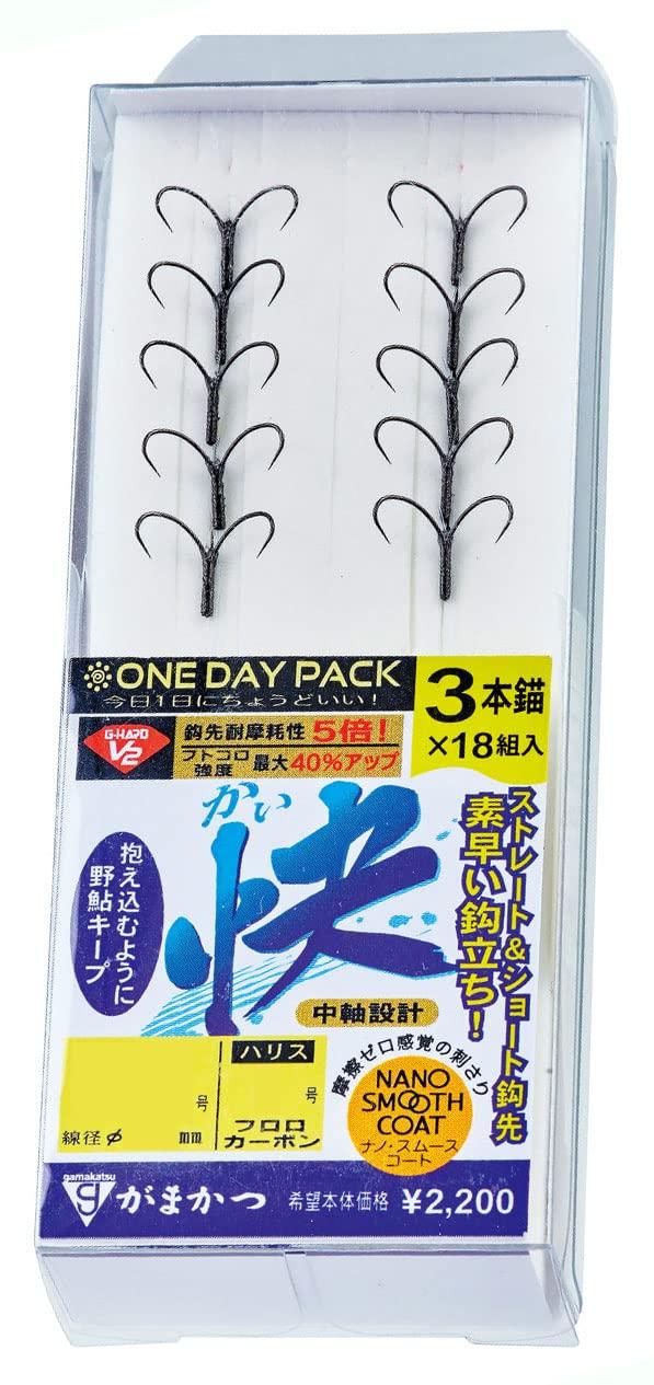 

Gamakatsu One Day Pack G-HARD V2 Kai (Нано-гладкое покрытие) 3 Якоря 7-1