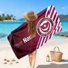 Portsmouth FC Custom Beach Towel, Personalized Name Text Print, Football Logo Soft Quick‑Dry Towel Holiday Gift