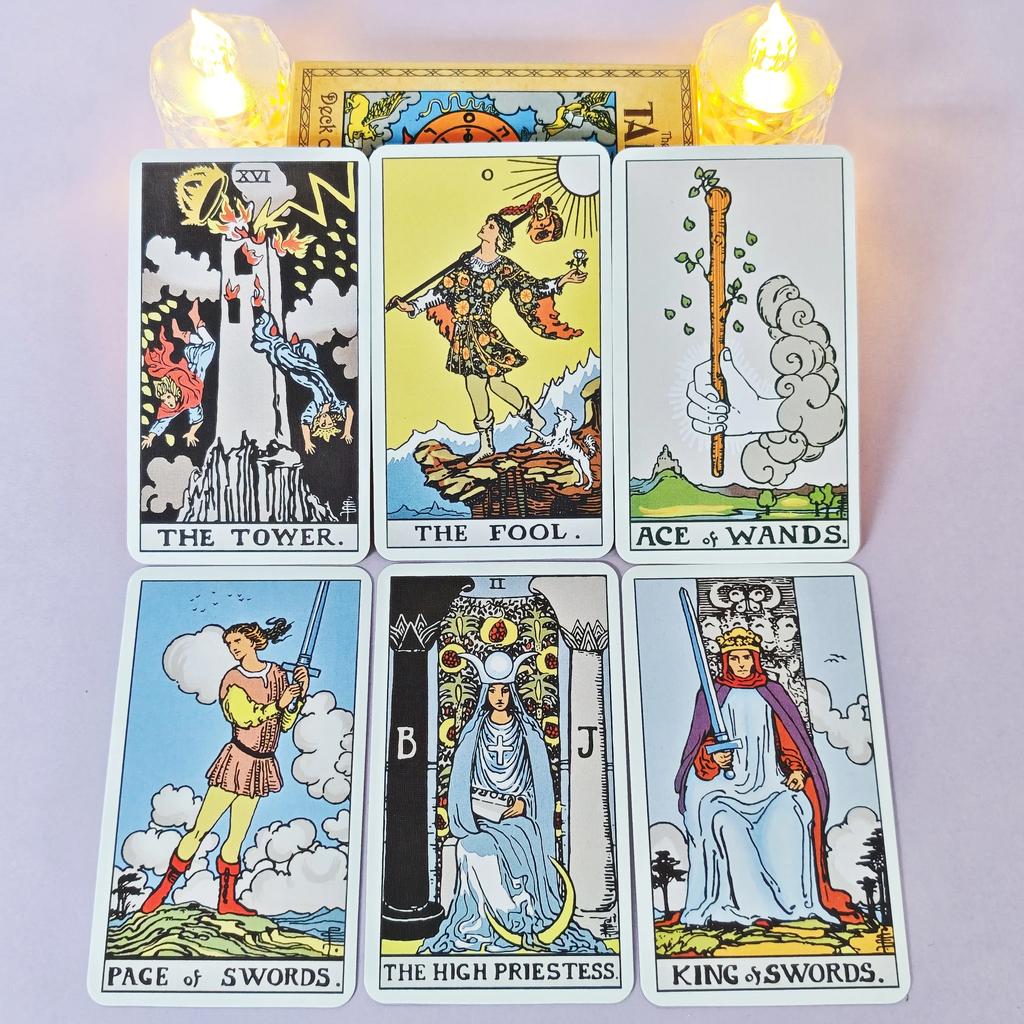 The Classic Tarot Deck A 78pcs Cards With Electronic Instruction Manual - Fortune Telling Game, Party Board Game, For Beginners