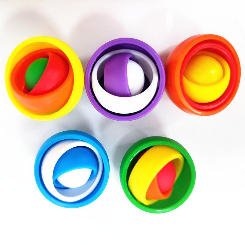 TikTok 3D Stress-Relief Flip Ball: Innovative Educational Decompression Toy