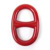 Excellent HERMES Scarf ring Logo-emblazoned Chaine d'Ancre Red metal Women Used