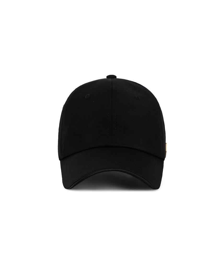 Bajal Gold Studded Oversized Ball Cap Black
