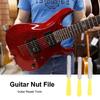 Double Edge Nut Slotting File Set Fret Crowning File for Bass Guitar Set of 3Pcs
