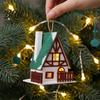 Winter Wonderland Room Decor Christmas Village House Decoration Light Up Snow Scene Mini Illuminated Miniature Figurine Rustic Holiday Tabletop
