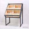 Solid Wood Fresh Produce Display Rack for Supermarkets & Convenience Stores