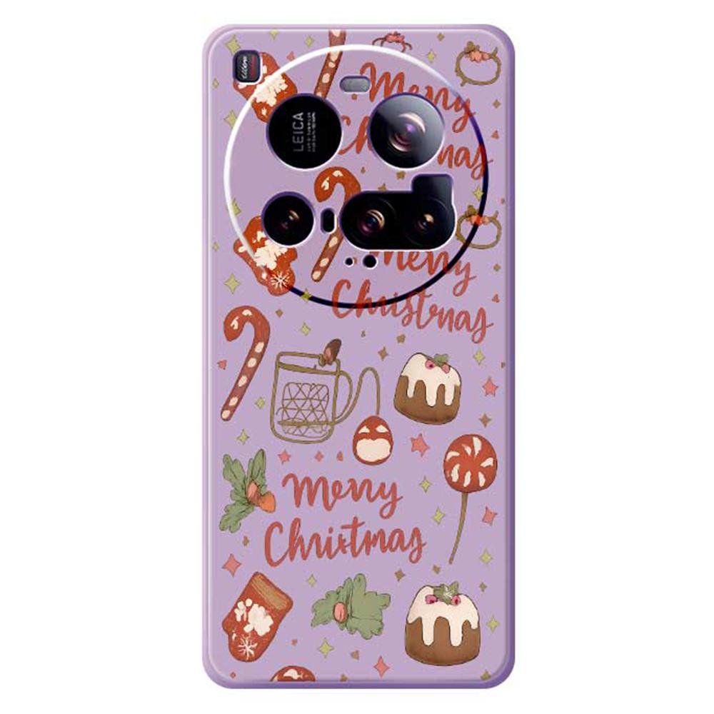 For Xiaomi 15 Ultra Case Merry Christmas Pattern Printing Straight Edge TPU Phone Back Cover