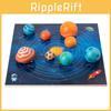 Eight Planets Puzzle Universe Cognitive Ball Matching Board Wooden Toy Children
