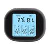 Indoor Outdoor Thermometer Celsius Fahrenheit Switching Visible At Night Wireless Black Temperature