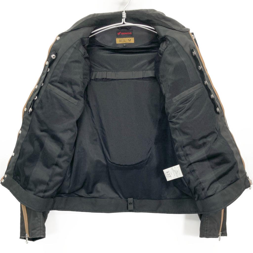 Honda YOSHIDA ROBERTO 0SYEA-23W Black Motorcycle G Jacket Jacket L blackUsed