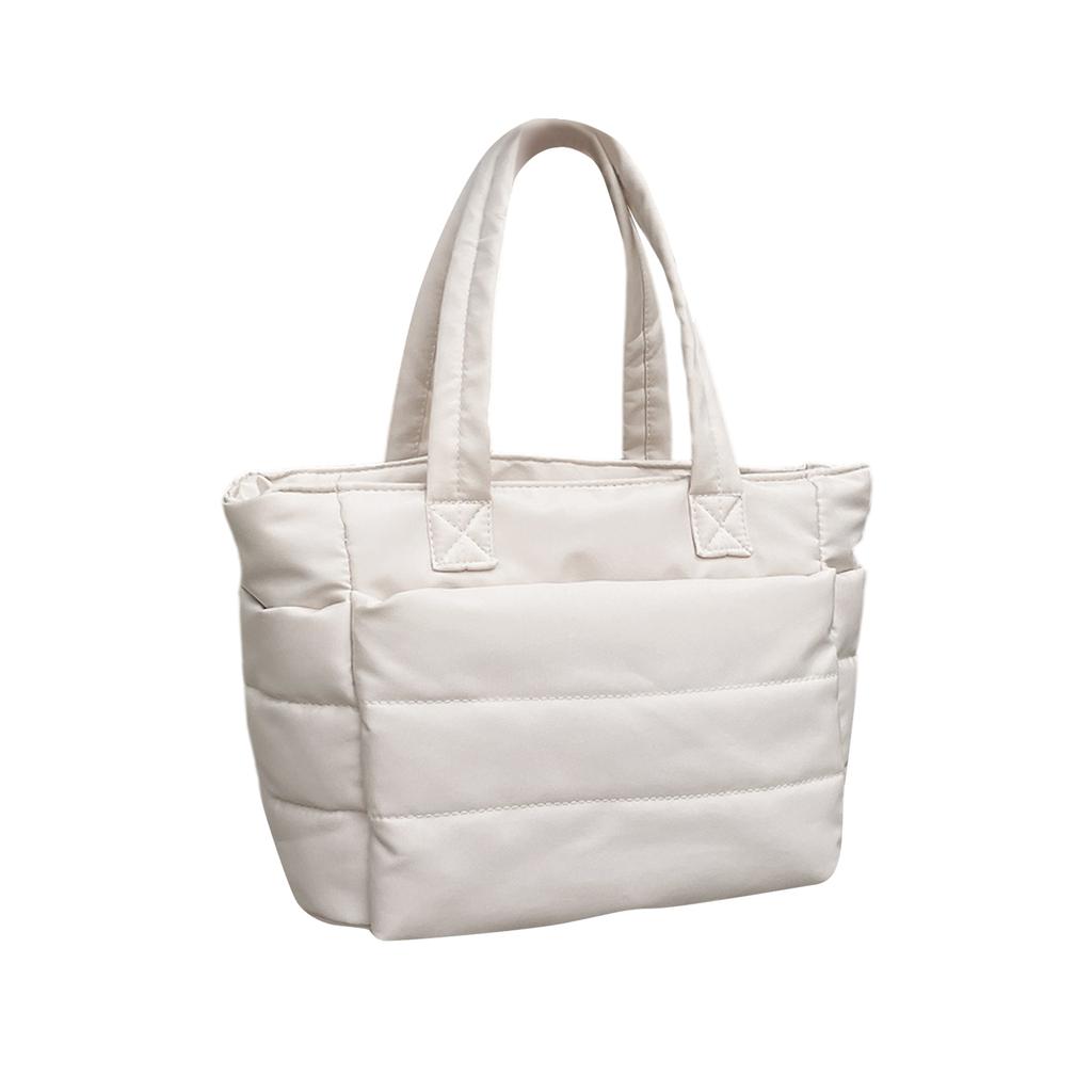 Lunchtasche Damen Klein Isolierte Tragetasche mit Lunchfach Gesteppte Leichte Puffige Tragetasche für Arbeit, Reise, Outdoor