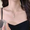 2024 Niche Design Titanium Steel Bamboo Joint Necklace with Zircon, Light Luxury Clavicle Chain for Women