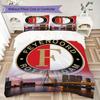 Feyenoord Pattern Bedding Uilt Set Uilt Cover Pillowcase Home Decoration Birthday Gift (1 * Duvet Cover + 2 * Pillowcase  Without Core)54