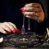 New Star Pendulum Board Wooden Dowsing Divination Metaphysical Message Plate Coaster Witchcraft Altar Supplies for Beginner
