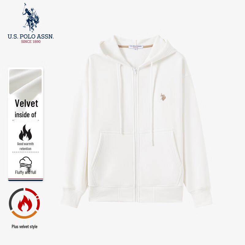 U.S. Polo Assn. Men's Hooded Full-Zip Sweatshirt