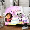 1pc Blanket Gabby's Dollhouse2 Print Design, Lightweight Blanket for Sofa, Bed- Soft &Warm, Gift for All Seasons like Christmas, Halloween