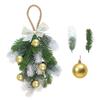 Upside Down Christmas Tree Wreath with Water Drop Ornaments for Holiday Decor