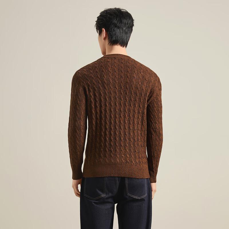 Seven Men's Wool-Blend Round Neck Casual Pullover Sweater
