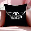 Band A-Aerosmith Cushion Cover Breathable Linen Pillowcase Summer Odorless Eco-Friendly Invisible Zipper Washable