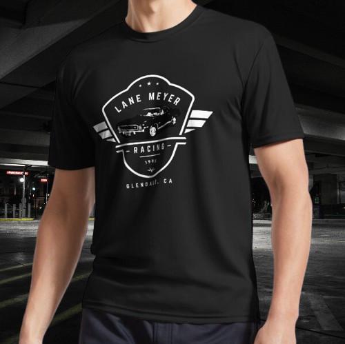 Lane Meyer Racing 1985 Active Logo T-Shirt Funny Size Mode American T-shirt S разноцветный