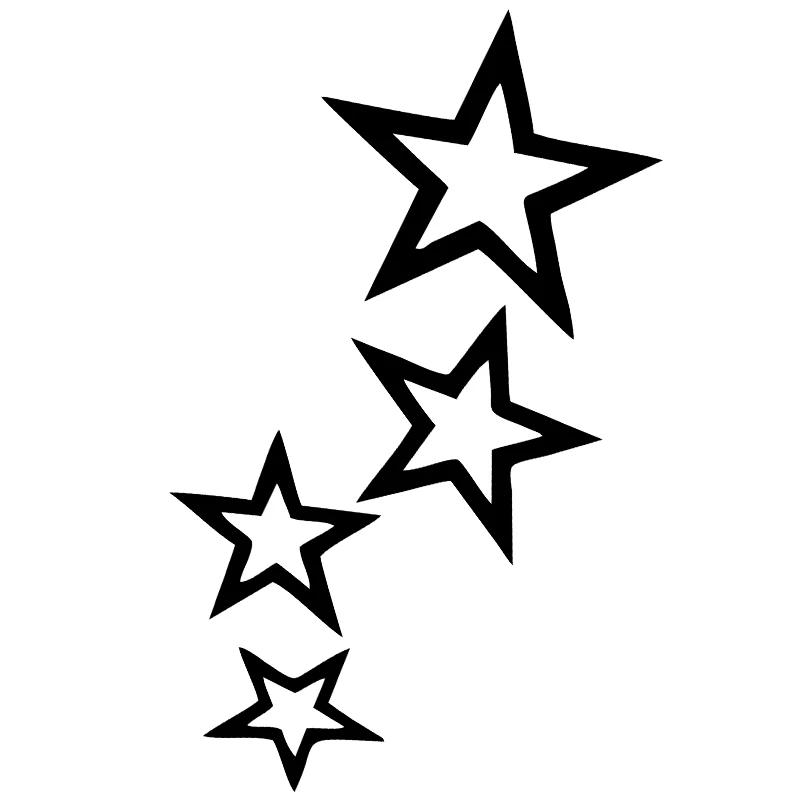 12CMX24CM Stars Car Sticker Vinyl Car Decal Waterproof Stickers On Car Truck Bumper Rear Window No Background
