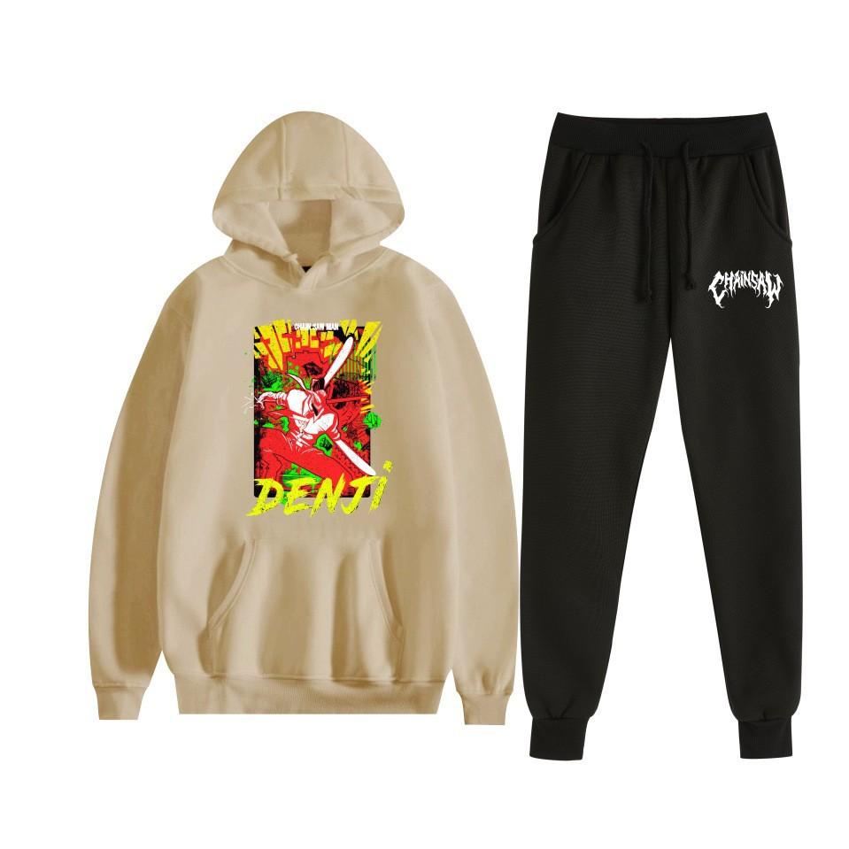 Chainsaw Man Chainsaw Man Anime Loose Hooded Sweater Set Hoodie Spot
