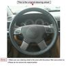 Black Faux Leather Steering Wheel Cover For Opel Vectra C 2002-2005 Signum 2003-2005 Vauxhall Vectra Signum Holden Vectra 2004