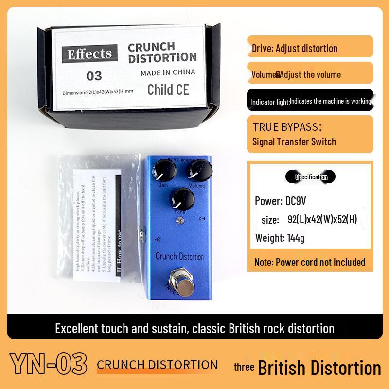Portable Overdrive Distortion Tremolo Delay Guitar Effects Pedal